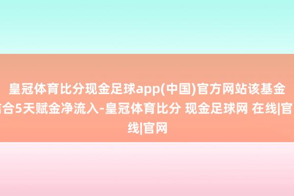 皇冠体育比分现金足球app(中国)官方网站该基金结合5天赋金净流入-皇冠体育比分 现金足球网 在线|官网