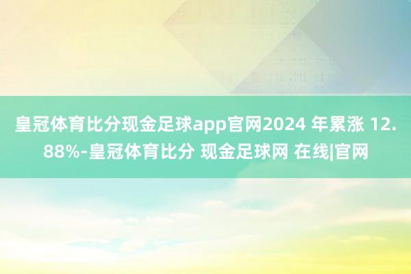 皇冠体育比分现金足球app官网2024 年累涨 12.88%-皇冠体育比分 现金足球网 在线|官网